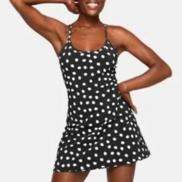 ov polka dot exercise dress
